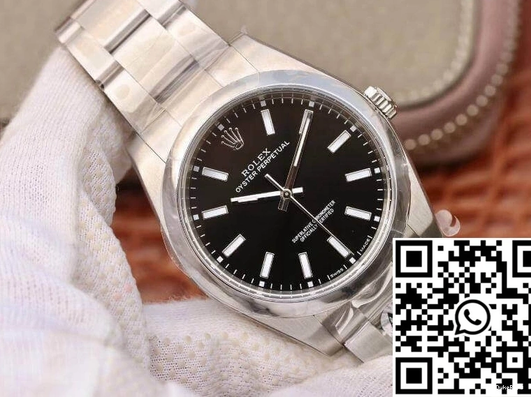 Factory Dial Black Oyster AR 114300 Perpetual Rolex 39mm 0804